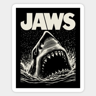 Jaws Logo Splash Magnet